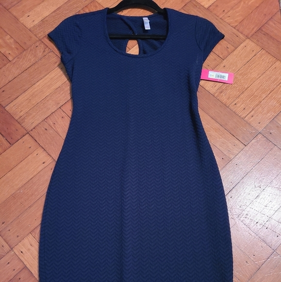Xhilaration Dresses & Skirts - Navy blue fitted dress hp 🔥🔥